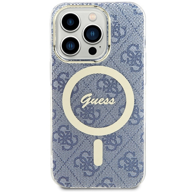 Guess GUHMP15XH4STB Apple iPhone 15 Pro Max hardcase IML 4G MagSafe, modrý (outlet)