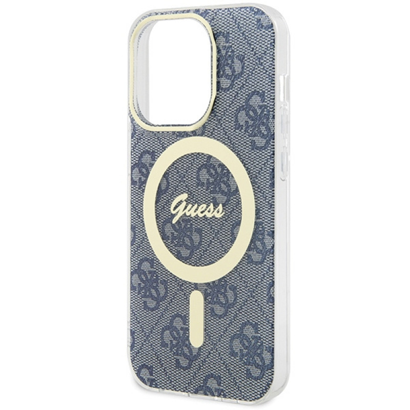 Guess GUHMP15XH4STB Apple iPhone 15 Pro Max hardcase IML 4G MagSafe, modrý (outlet)