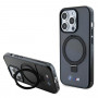 BMW BMHMP15LURSK Apple iPhone 15 Pro hardcase Ring Stand M Collection MagSafe, čierny