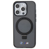 BMW BMHMP15LURSK Apple iPhone 15 Pro hardcase Ring Stand M Collection MagSafe, čierny