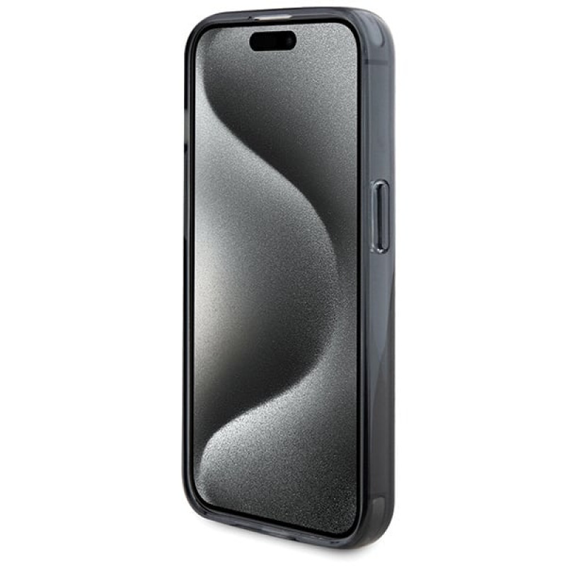 BMW BMHMP15LURSK Apple iPhone 15 Pro hardcase Ring Stand M Collection MagSafe, čierny