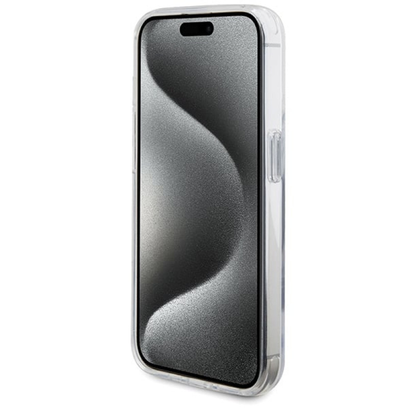 BMW BMHMP15LURST Apple iPhone 15 Pro puzdro Ring Stand M Collection MagSafe, priehľadné