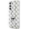 Karl Lagerfeld KLHCS23FEHNCMKLT Samsung Galaxy S23 FE (S711) pevné puzdro Monogram Choupette, transparentné