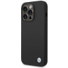 BMW BMHCP15LSILBK Apple iPhone 15 Pro puzdro Silicone Metal Logo, čierne
