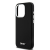 DKNY Apple iPhone 15 Pro puzdro hardcase Liquid Silicone Small Metal Logo MagSafe, čierne