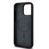 DKNY Apple iPhone 15 Pro Max hardcase Liquid Silicone White Printed Logo MagSafe, čierny