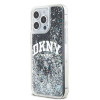 DKNY Apple iPhone 15 Pro Max pevné puzdro Liquid Glitter Big Logo, čierne