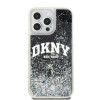 DKNY Apple iPhone 15 Pro Max pevné puzdro Liquid Glitter Big Logo, čierne