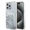 DKNY Apple iPhone 15 Pro Max pevné puzdro Liquid Glitter Big Logo