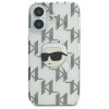 Karl Lagerfeld puzdro na Apple iPhone 16 IML Karl Head Electroplated, transparentné