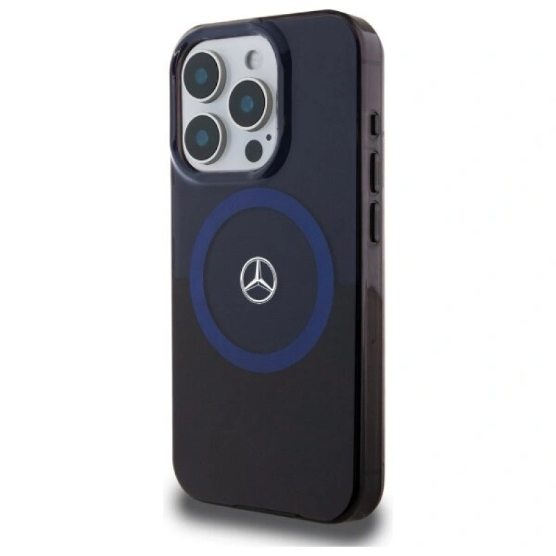 Mercedes MEHMP16X23HBIKV Apple iPhone 16 Pro Max hardcase MB Double Layer BiColor MagSafe, čierna modrá