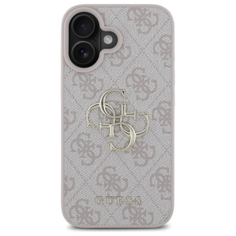 Guess GUHCP16S4GMGPI Apple iPhone 16 puzdro hardcase 4G Big Logo, ružová
