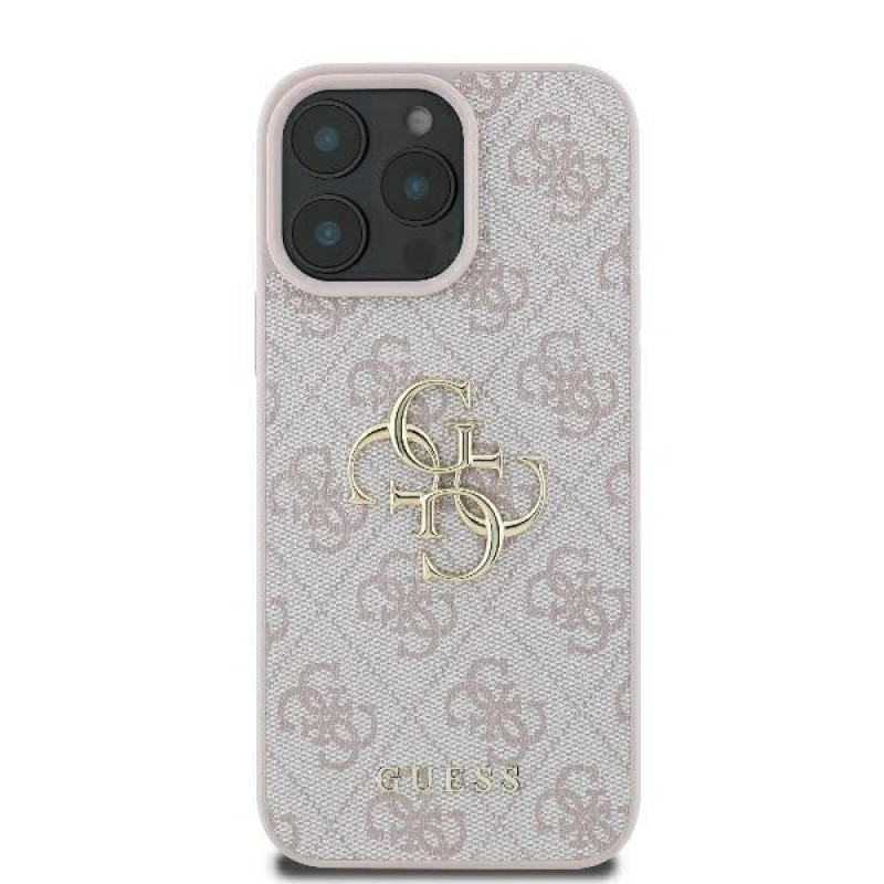 Guess GUHCP16L4GMGPI Apple iPhone 16 Pro hardcase 4G Big Logo, ružový
