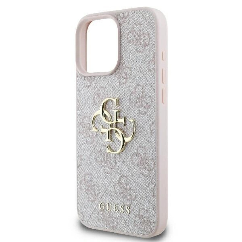 Guess GUHCP16L4GMGPI Apple iPhone 16 Pro hardcase 4G Big Logo, ružový