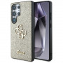 Pevné puzdro Guess Fixed Glitter Big 4G Metal Logo pre Samsung Galaxy S25 Ultra, zlaté