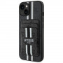 Guess 4G Stripes MagSafe Wallet puzdro pre Apple iPhone 15, čierne