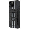 Guess 4G Stripes MagSafe Wallet puzdro pre Apple iPhone 15, čierne