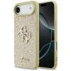 Pevné puzdro Guess Fixed Glitter Big 4G pre Apple iPhone Air, zlaté