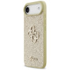 Pevné puzdro Guess Fixed Glitter Big 4G pre Apple iPhone Air, zlaté