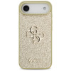 Pevné puzdro Guess Fixed Glitter Big 4G pre Apple iPhone Air, zlaté