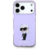 Karl Lagerfeld KLD22568 IML Aquarelle Karl & Choupette & Logo MagSafe puzdro pre Apple iPhone 17 Pro Max, fialové