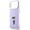 Karl Lagerfeld KLD22568 IML Aquarelle Karl & Choupette & Logo MagSafe puzdro pre Apple iPhone 17 Pro Max, fialové