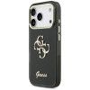 Guess GUE5344 IML 4G Script Metal pevné puzdro pre Apple iPhone 17 Pro Max, čierne