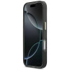 Guess GUE5344 IML 4G Script Metal pevné puzdro pre Apple iPhone 17 Pro Max, čierne