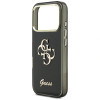 Guess GUE5344 IML 4G Script Metal pevné puzdro pre Apple iPhone 17 Pro Max, čierne