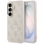 Guess GUE005375 4G Embossed Ring MagSafe pevné puzdro pre Samsung Galaxy S26+, ružové