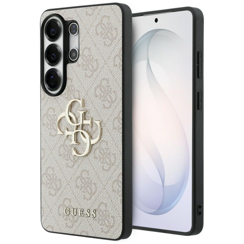 Guess GUE005337 4G Big Metal Logo tvrdé puzdro pre Samsung Galaxy S26 Ultra, ružové