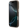 Guess 4G PU Triangle Logo & Stand Camera MagSafe puzdro pre Apple iPhone 18 Pro / 17 Pro, hnedé