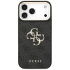 Guess 4G Big 4G Classic Logo Big Strap Metal Buttons puzdro s popruhom pre Apple iPhone 18 Pro / 17 Pro, čierne