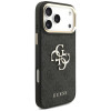 Guess 4G Big 4G Classic Logo Big Strap Metal Buttons puzdro s popruhom pre Apple iPhone 18 Pro / 17 Pro, čierne