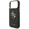 Guess 4G Big 4G Classic Logo Big Strap Metal Buttons puzdro s popruhom pre Apple iPhone 18 Pro / 17 Pro, čierne