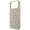 Guess 4G Big 4G Classic Logo Big Strap Metal Buttons puzdro s popruhom pre Apple iPhone 18 Pro Max / 17 Pro Max, ružové