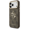 Guess 4G Big 4G Classic Logo Big Strap Metal Buttons puzdro s popruhom pre Apple iPhone 18 Pro Max / 17 Pro Max, hnedé