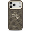 Guess 4G Big 4G Classic Logo Big Strap Metal Buttons puzdro s popruhom pre Apple iPhone 18 Pro Max / 17 Pro Max, hnedé