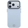 Mercedes Mer008911 kožené puzdro s prekríženými líniami Anthracite MagSafe pre Apple iPhone 18 Pro / 17 Pro, modré