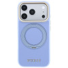 Guess Ring Stand 360 Grained Classic Logo MagSafe puzdro pre Apple iPhone 18 Pro Max / 17 Pro Max, svetlomodré