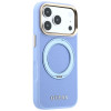 Guess Ring Stand 360 Grained Classic Logo MagSafe puzdro pre Apple iPhone 18 Pro Max / 17 Pro Max, svetlomodré