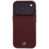 Mercedes-Benz puzdro Grill Pattern s kartovou peňaženkou z kože MagSafe pre Apple iPhone 18 Pro Max / 17 Pro Max, čierna