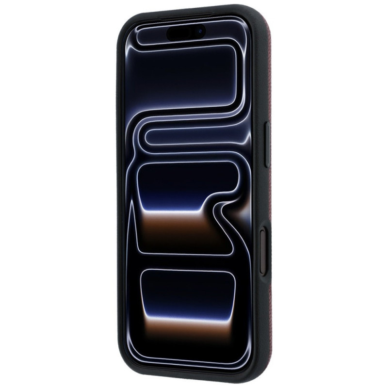 Mercedes-Benz puzdro Grill Pattern s kartovou peňaženkou z kože MagSafe pre Apple iPhone 18 Pro Max / 17 Pro Max, čierna