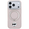 Karl Lagerfeld s Ring Stand 360 Choupette Head Pin MagSafe puzdro pre Apple iPhone 18 Pro Max / 17 Pro Max, ružové