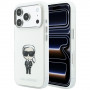 Karl Lagerfeld IML Ikonik Sketch Print MagSafe puzdro pre Apple iPhone 18 Pro Max / 17 Pro Max, béžové (KLD22794)