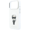 Karl Lagerfeld IML Ikonik Sketch Print MagSafe puzdro pre Apple iPhone 18 Pro Max / 17 Pro Max, béžové (KLD22794)