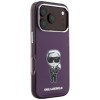 Karl Lagerfeld IML Ikonik Sketch Print MagSafe puzdro pre Apple iPhone 18 Pro / 17 Pro, burgundy