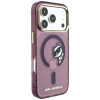 Karl Lagerfeld Peekaboo Logo MagSafe puzdro pre Apple iPhone 18 Pro / 17 Pro, burgundy