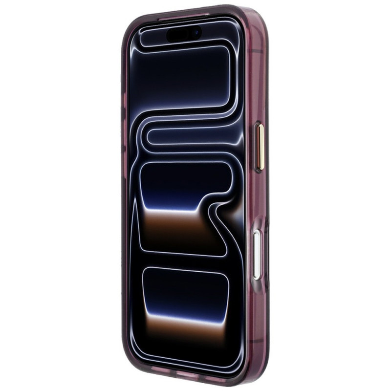 Karl Lagerfeld Peekaboo Logo MagSafe puzdro pre Apple iPhone 18 Pro / 17 Pro, burgundy
