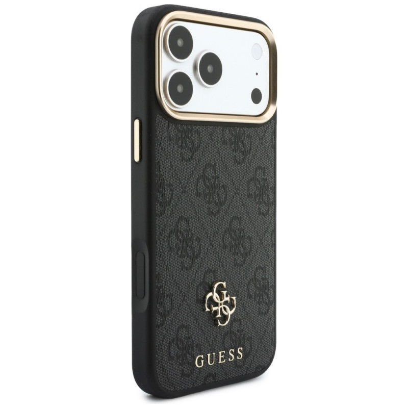 Guess 4G puzdro s peňaženkou, MagSafe, pre Apple iPhone 18 Pro / 17 Pro, čierne